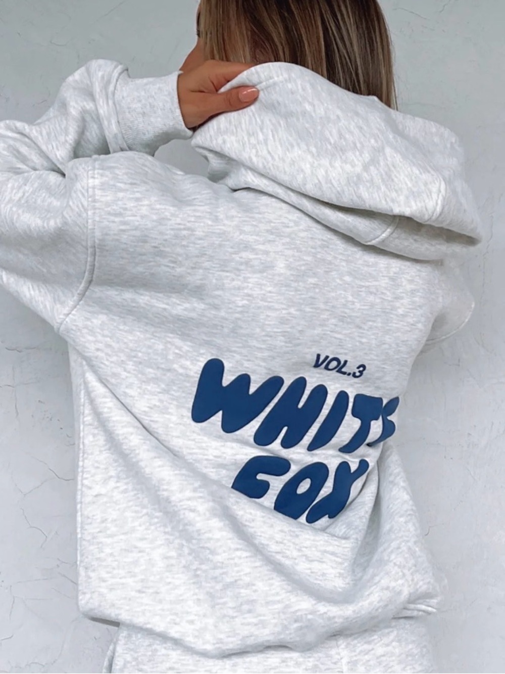 WHITE FOX Offstage Hoodie in Mineral Gray - Vol.3 Graphic Hoodie